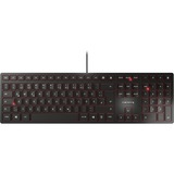 CHERRY KC 6000 SLIM, Tastatur schwarz, FR-Layout, Cherry SX-Scherentechnologie