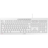 CHERRY STREAM KEYBOARD, Tastatur weiß/grau, BE-Layout, NO-Layout, SE-Layout, Cherry SX-Scherentechnologie