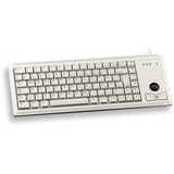 CHERRY Slim Line G84-4400, Tastatur grau, US-Layout, integr. Trackball