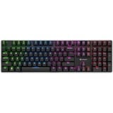 Sharkoon PureWriter RGB, Gaming-Tastatur schwarz, FR-Layout, Kailh Choc Low Profile Red