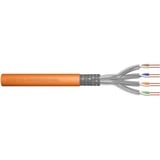 Digitus Professional Cat7 S/FTP Verlegekabel simplex, Dca orange, 100 Meter Rolle