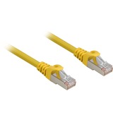 Sharkoon Patchkabel RJ45 Cat.6a SFTP gelb, 25 cm, LSOH (Halogenfrei)