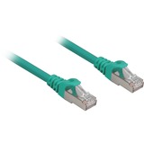 Sharkoon Patchkabel RJ45 Cat.6a SFTP grün, 3 Meter, LSOH (Halogenfrei)