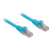 Sharkoon Patchkabel RJ45 Cat.6a SFTP blau, 50 cm, LSOH (Halogenfrei)