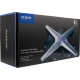 ALSEYE X12 Kit 120x120x30 mm, Gehäuselüfter grau, 3er Pack, Steuerungseinheit, Fernbedienung