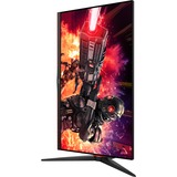 AOC 24G2ZE/BK, Gaming-Monitor 61 cm (24 Zoll), schwarz/rot, FullHD, IPS, AMD Free-Sync Premium, 240Hz Panel