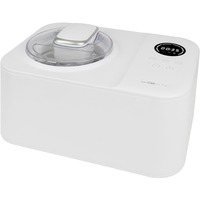 Clatronic Eiscreme-Maker ICM 3784, Eismaschine weiß, für 1.200ml Eiscreme, 110 Watt Kompressor