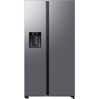 SAMSUNG RS70F64KDFEF, Side-by-Side edelstahl (dunkel), AI Energy Mode, Festwasseranschluss