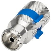 goobay Easy-Installation IEC/Koax-Buchse silber/blau, 6,5 - 8,0 mm