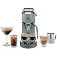 DeLonghi Dedica Duo EC890.GR, Espressomaschine hellgrün, Cold Brew