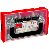 fischer FixTainer PowerFast II Senkkopf PZ, Schrauben-Set 702 Teile, Teil- und Vollgewinde, verzinkt