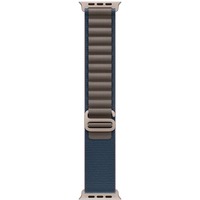 Apple 49 mm Alpine Loop, Uhrenarmband blau/titan, Größe S