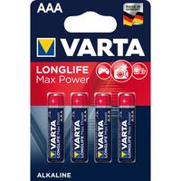 VARTA Longlife Max Power AAA, Batterie 4 Stück, AAA