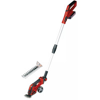 EINHELL Power X-Change Akku-Grasschere/ -Strauchschere GE-CG 18/100 Li T (1x 2,5Ah) rot/schwarz, Li-Ionen Akku 2,5Ah, mit Teleskop-Stiel