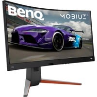 BenQ MOBIUZ EX3410R, Gaming-Monitor 86 cm (34 Zoll), schwarz, WQHD, VA, Curved, AMD Free-Sync, HDR, 144Hz Panel