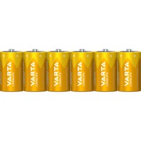 VARTA Longlife, Batterie 6 Stück, D