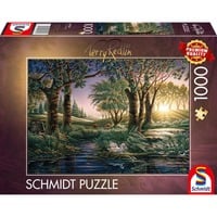 Schmidt Spiele Terry Redlin: Morgenzauber am Teich, Puzzle 1000 Teile