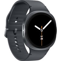 SAMSUNG Galaxy Watch8, Smartwatch dunkelgrau, 44 mm, LTE, Sport Band M/L