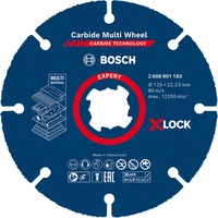 Bosch EXPERT X-LOCK Carbide MultiWheel Trennscheibe, Ø 125mm Bohrung 22,23mm, gerade