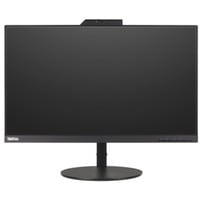 Lenovo Thinkvision T24V-10 Generalüberholt, LED-Monitor 61 cm (24 Zoll), schwarz, FullHD, IPS, USB-Hub, Webcam, Mikrofon