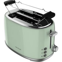 Cecotec Toaster Toast&Taste 1000 Retro Double Green grün, 980 Watt, für 2 Scheiben Toast