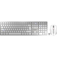 CHERRY DW 9100 SLIM, Desktop-Set weiß/silber, BE-Layout, Cherry SX-Scherentechnologie