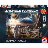 Schmidt Spiele Michele Farella: Unendliche Welten - Raumfahrtmissionen, Puzzle 1000 Teile