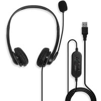 Lindy Headset schwarz, USB-A