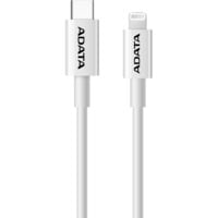 ADATA USB 2.0 Ladekabel, USB-C Stecker > Lightning Stecker weiß, 1 Meter, PD