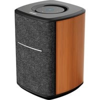Edifier Kabelloser Smart Speaker mit Multiroom-Konnektivität MS50A , Lautsprecher holz/schwarz, Bluetooth 5.2, WLAN