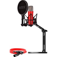 Rode Microphones NT1 Signature +XLR-Kabel+Desktop Studio Arm , Mikrofon rot, Bundle