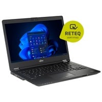 Fujitsu LIFEBOOK U748 Generalüberholt, Notebook schwarz, Windows 11 Pro 64-Bit, 35.5 cm (16 Zoll), 512 GB SSD