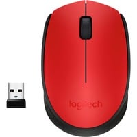 Logitech M171 Wireless, Maus rot, 3 Tasten, für Links- und Rechtshänder, kompatibel mit PC/Mac