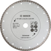 Bosch Diamanttrennscheibe Turbo, Ø 230mm Bohrung 22,23mm