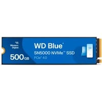 WD Blue SN5000 500 GB, SSD blau, PCIe 4.0 x4, NVMe, M.2 2280