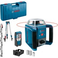 Bosch Rotationslaser GRL 400 H Professional blau, rote Laserlinie, mit Laser-Empfänger LR 1, Baustativ BT 152, im Koffer