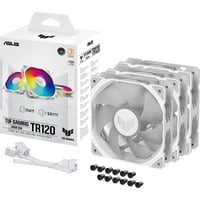 ASUS TUF GAMING TR120 ARGB, Gehäuselüfter weiß/transparent, 3er Pack, 120 mm