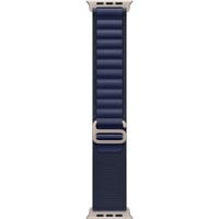 Apple 49 mm Alpine Loop, Uhrenarmband dunkelblau/titan, Größe S