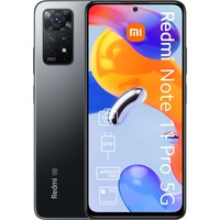 Xiaomi Redmi Note 11 Pro 5G 128GB, Handy Stealth Black, Android 11, Dual SIM, 6 GB LPDDR4X