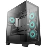 DeepCool CG580 4F , Tower-Gehäuse schwarz, Tempered Glass x 2