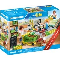 PLAYMOBIL 71648 My Life Bio-Supermarkt, Konstruktionsspielzeug 