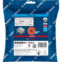 Bosch X-LOCK Expert R782 Prisma Ceramic Fiberschleifscheibe, Ø 115mm, K36 5 Stück, Bohrung 22,23mm