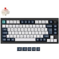 Keychron Q1 Max, Gaming-Tastatur schwarz/mehrfarbig, DE-Layout, Gateron Jupiter Banana, Hot-Swap, Aluminiumrahmen, RGB