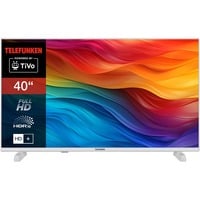 Telefunken XF40TO750S-W, LED-Fernseher 102 cm (40 Zoll), weiß, FullHD, Triple Tuner, Mediaplayer, Smart-TV