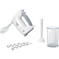 Bosch Handmixer ErgoMixx MFQ36440 weiß/grau, 450 Watt, mit Mixfuß und Becher