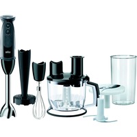 Braun MultiQuick 5 Stabmixer Vario MQ 5277 schwarz, 1.000 Watt, mit Küchenmaschinen-Aufsatz, Kartoffelstampfer, Schneebesen