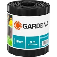 GARDENA Beeteinfassung, 20cm hoch, Begrenzung braun