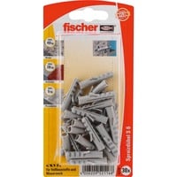 fischer Spreizdübel Dübel S 6 K grau, 30 Stück