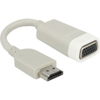 DeLOCK Adapter HDMI A Stecker > VGA Buchse grau, 15cm