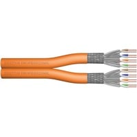 Digitus Professional Cat7 S/FTP Verlegekabel duplex, Dca orange, 500 Meter Trommel